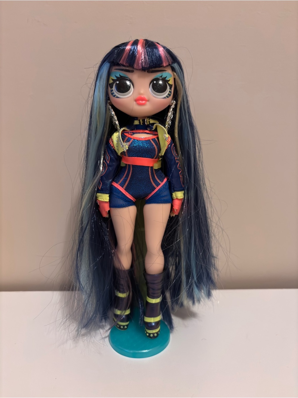 L.O.L. Surprise! Doll with Navy Blue, Pink & Neon Yellow Accents